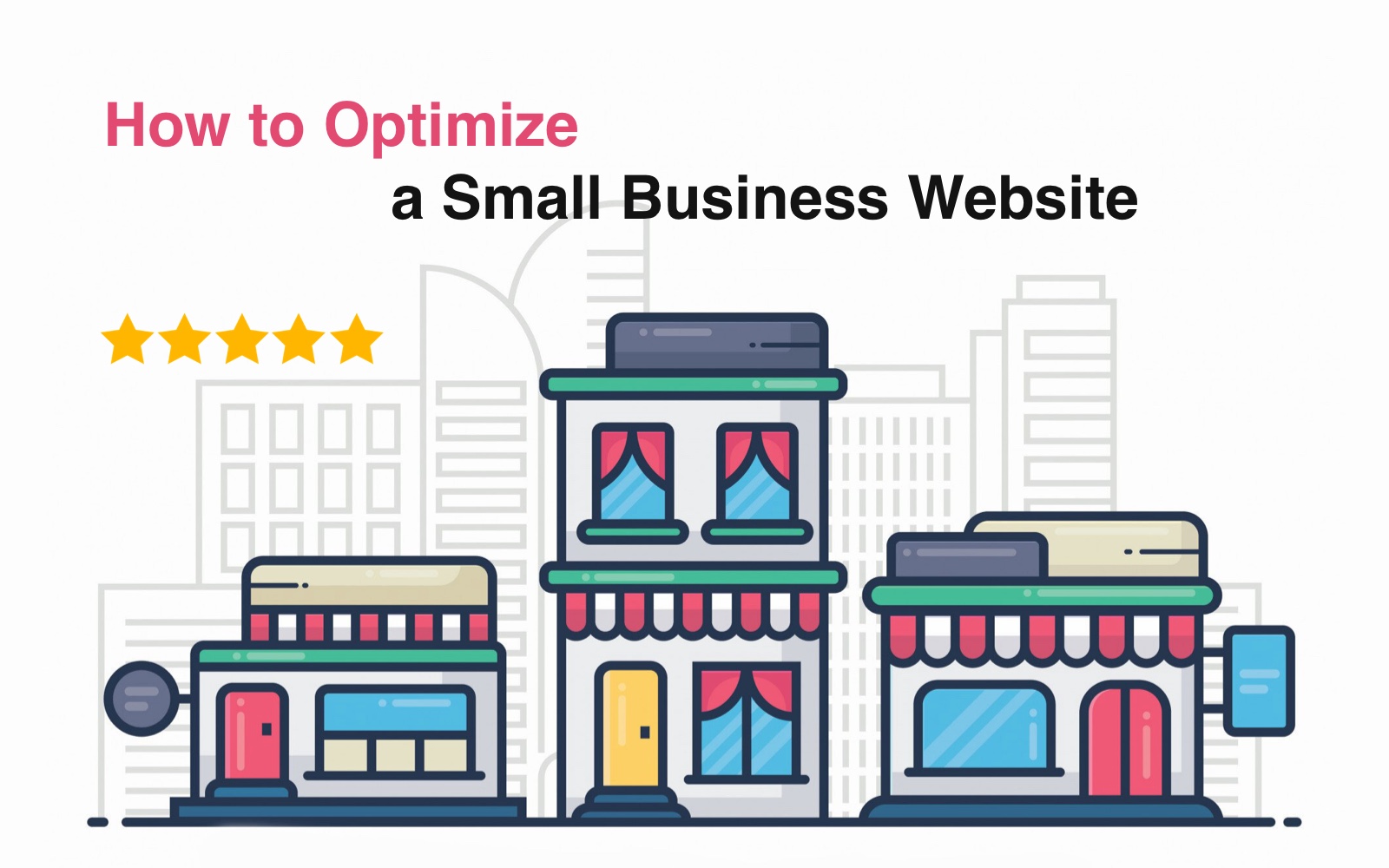 Small business owner reviewing their local business website